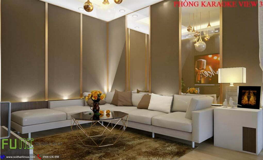 Thiết kế phòng karaok biệt thự đẹp view 3