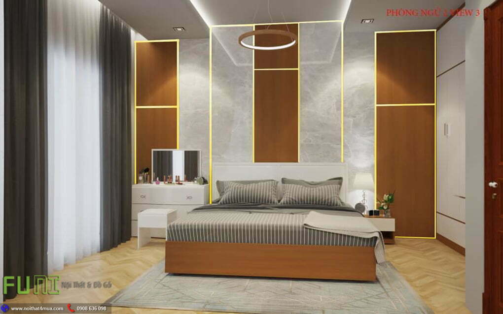 Thiết kế phòng ngủ 1 biệt thự bình dương view 3 Thiết kế phòng ngủ 1 biệt thự bình dương view 3