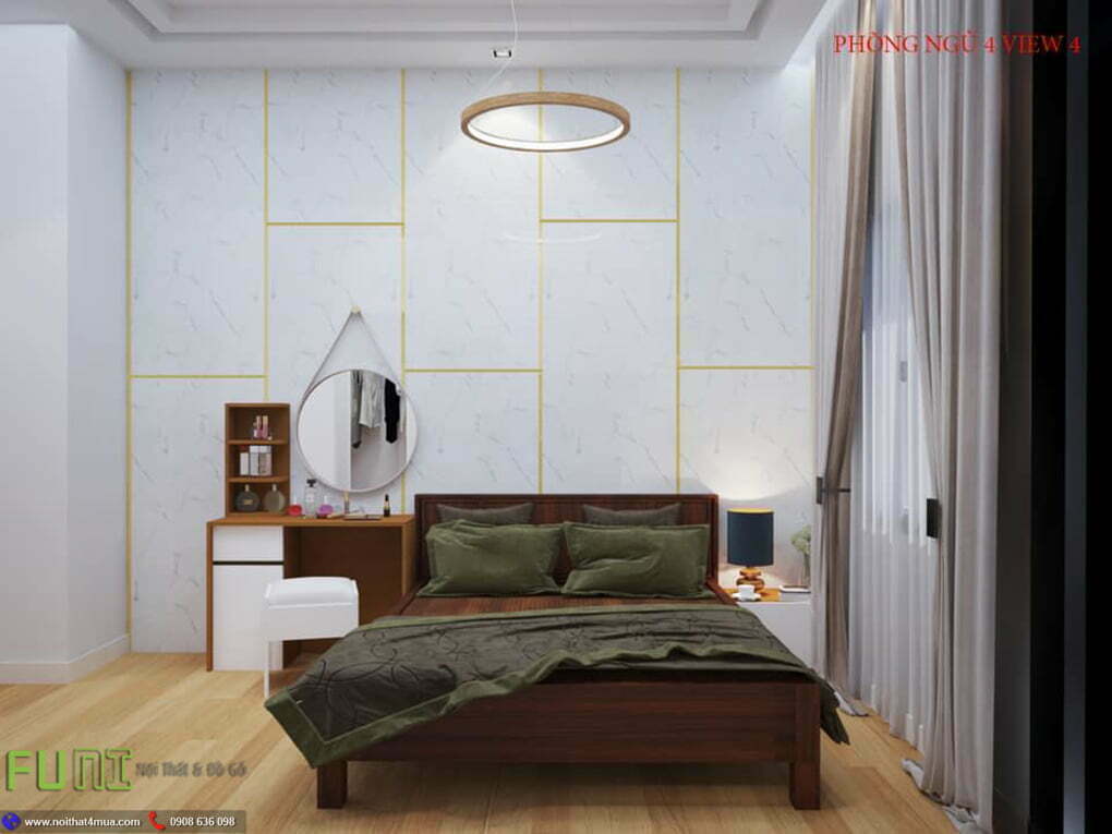 Thiết kế phòng ngủ 4 biệt thự view 4