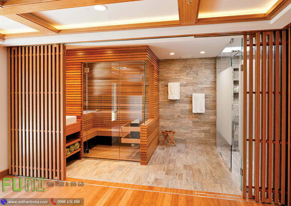 Thiết kế phòng xông hơi massage tại nhà