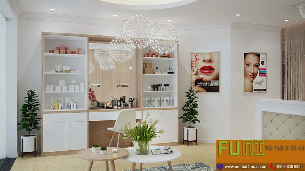 Thiết kế spa bán mỹ phẩm Thiết kế spa bán mỹ phẩm