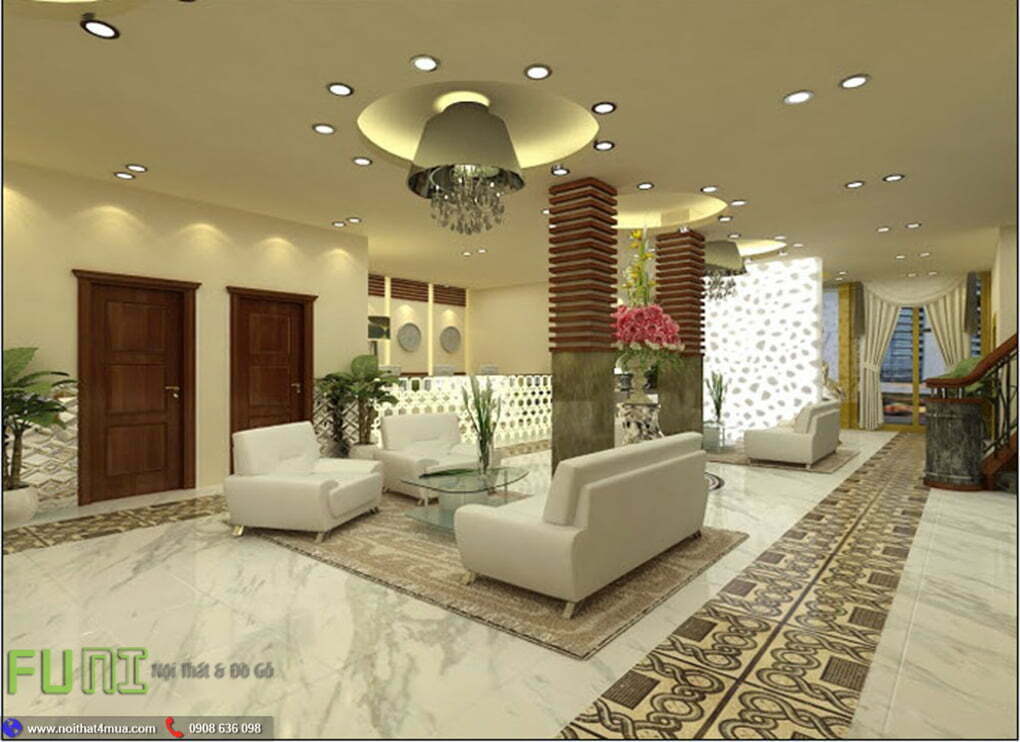 Thiết kế đại sảnh khách sạn hiện đại Thiết kế đại sảnh khách sạn hiện đại