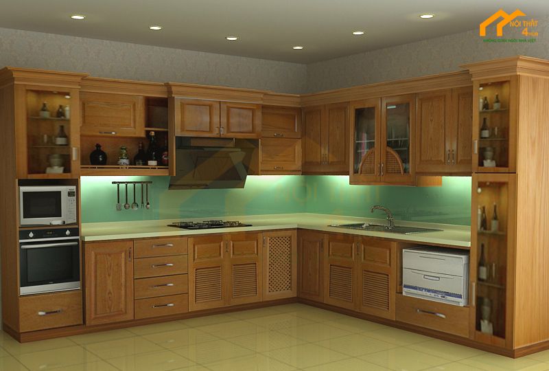 30+ Mẫu kính ốp bếp 3D, kính màu ốp bếp đẹp đa màu sắc 2 Mẫu kính ốp bếp đẹp màu xanh