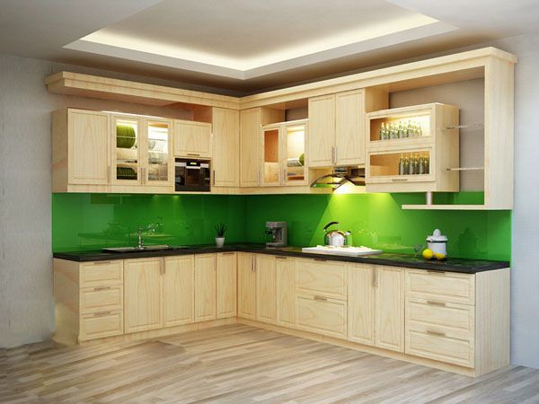 30+ Mẫu kính ốp bếp 3D, kính màu ốp bếp đẹp đa màu sắc 21 Mẫu kính ốp bếp đẹp màu xanh