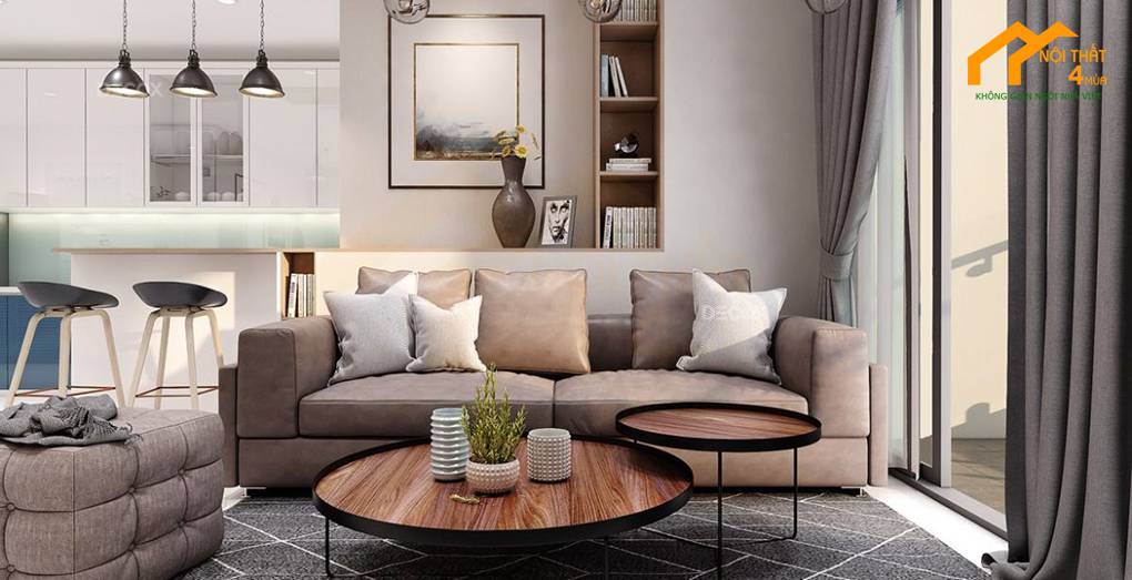 30+ Mẫu Sofa phòng khách chung cư nhỏ đẹp giá tốt 3 Mẫu ghế sofa da chung cư hiện đại, giá rẻ