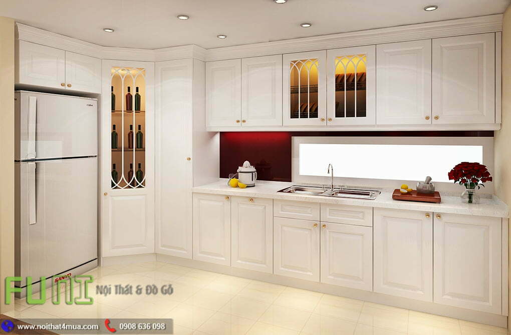 Mẫu tủ bếp hiện đại cao cấp Mẫu tủ bếp hiện đại cao cấp