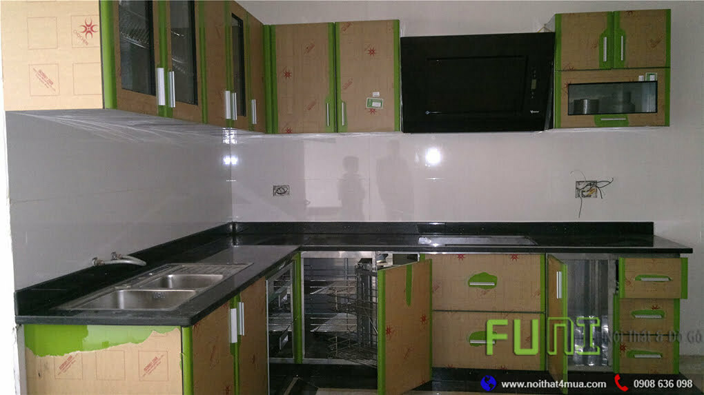 Mẫu tủ bếp inox giá rẻ đẹp Mẫu tủ bếp inox giá rẻ đẹp