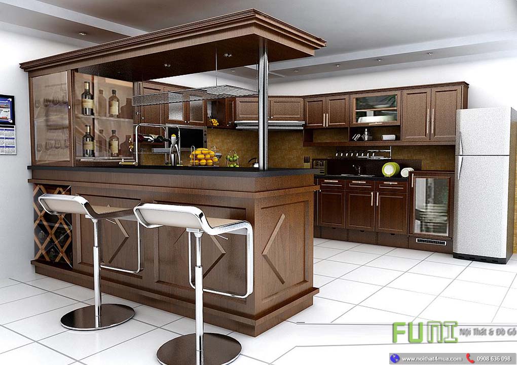 Những mẫu tủ bếp gỗ hương hiện đại Những mẫu tủ bếp gỗ hương hiện đại