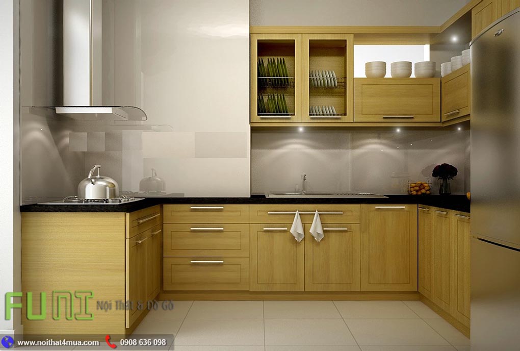 Tủ bếp gỗ sồi nga cho sức khỏe Tủ bếp gỗ sồi nga cho sức khỏe