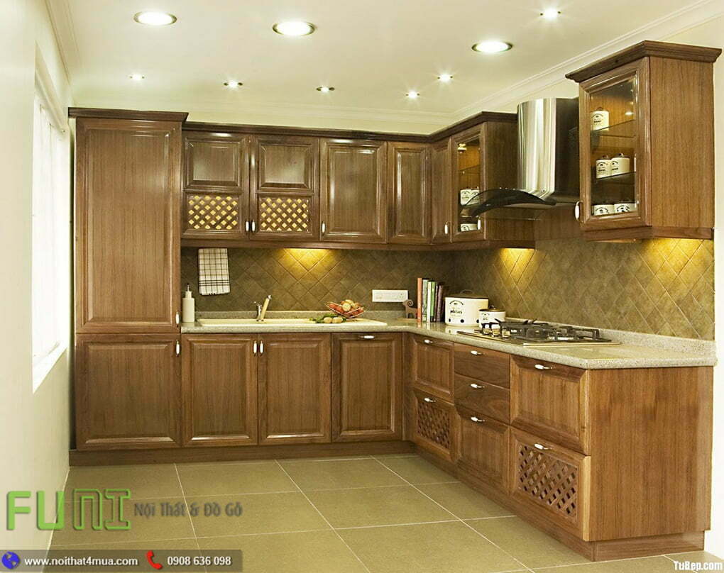 Gỗ sồi mỹ cho căn bếp việt Gỗ sồi mỹ cho căn bếp việt