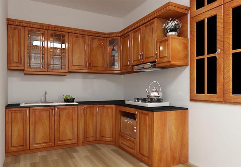 10+ Mẫu tủ bếp gỗ Lát đẹp - Sự lựa chọn mới cho không gian bếp 19 Mẫu tủ bếp gỗ lát đẹp sang trọng