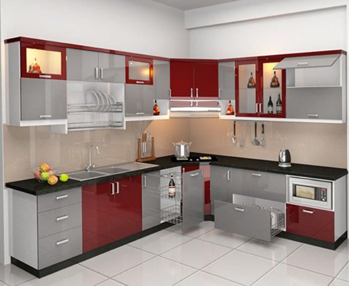 Mẫu tủ bếp inox đẹp
