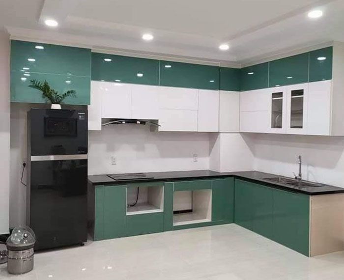 Mẫu tủ bếp inox đẹp cao cấp