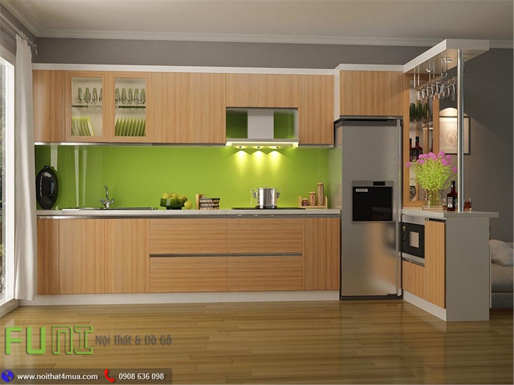 Mẫu tủ bếp laminate đẹp Mẫu tủ bếp laminate đẹp