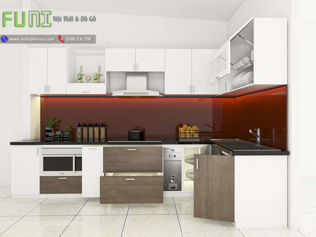 Mẫu bếp acrylic an cường đẹp Mẫu bếp acrylic an cường đẹp