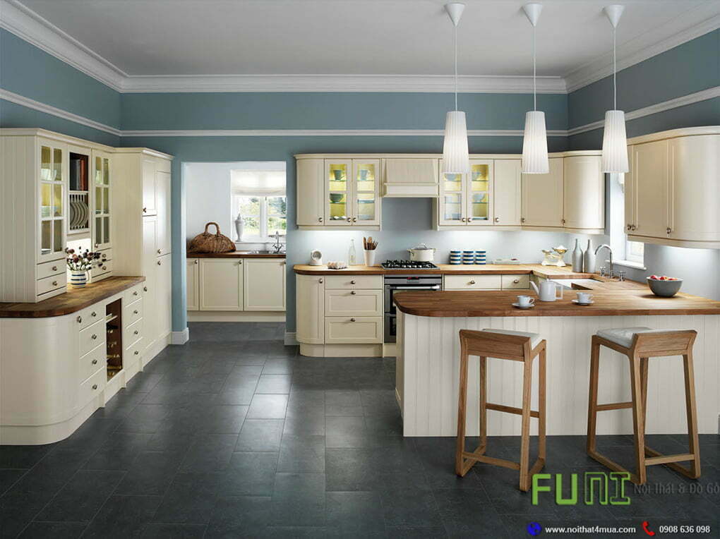 Mẫu bếp đẹp gỗ tự nhiên Mẫu bếp đẹp gỗ tự nhiên