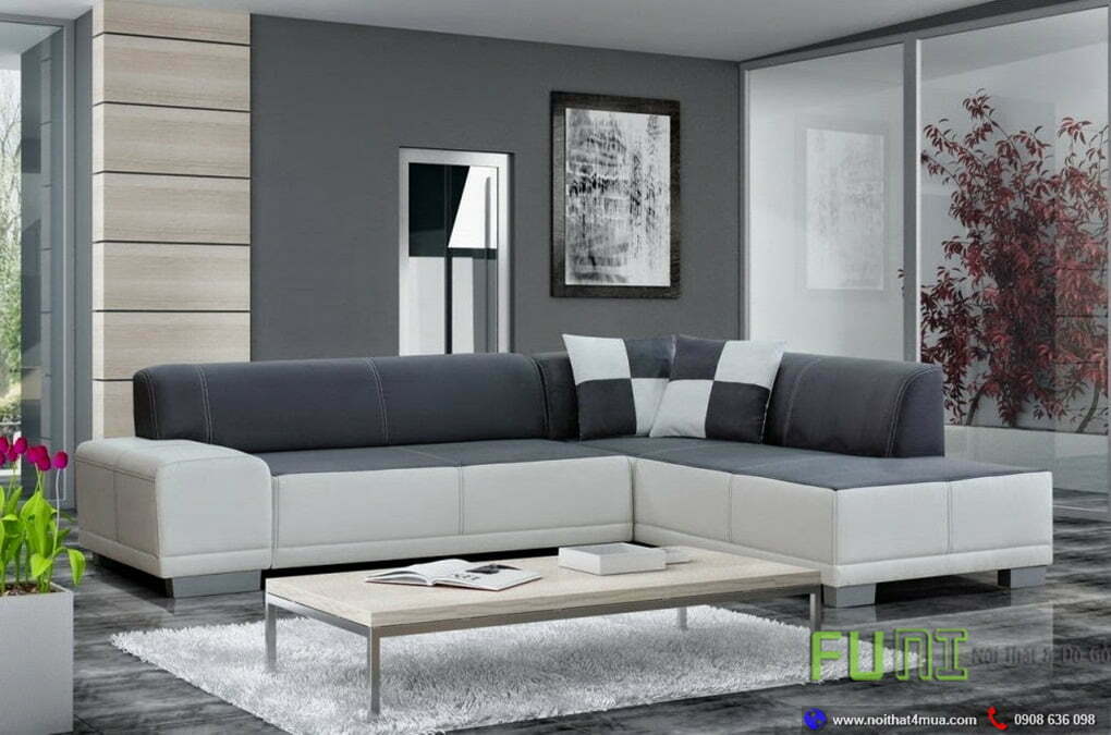 Mẫu bộ sofa góc phòng khách chung cư sang trọng Mẫu bộ sofa góc phòng khách chung cư sang trọng