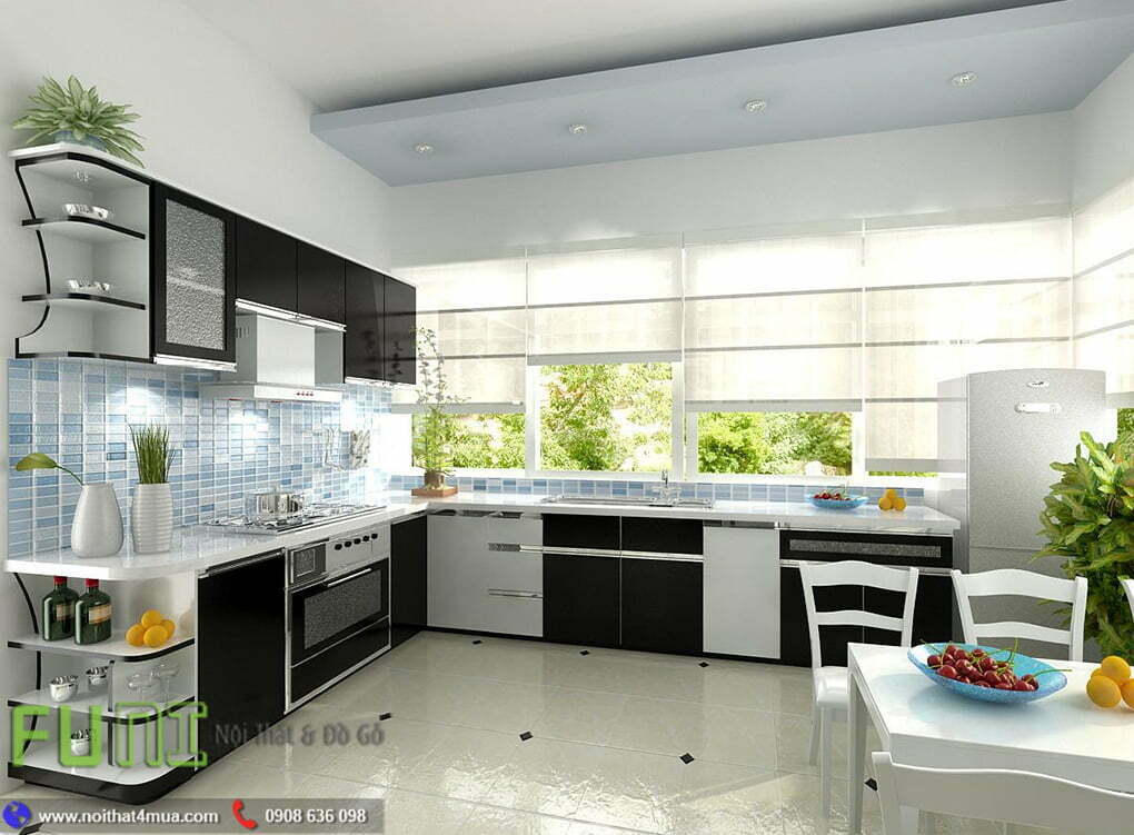 Mẫu thiết kế tủ bếp hiện đại đẹp