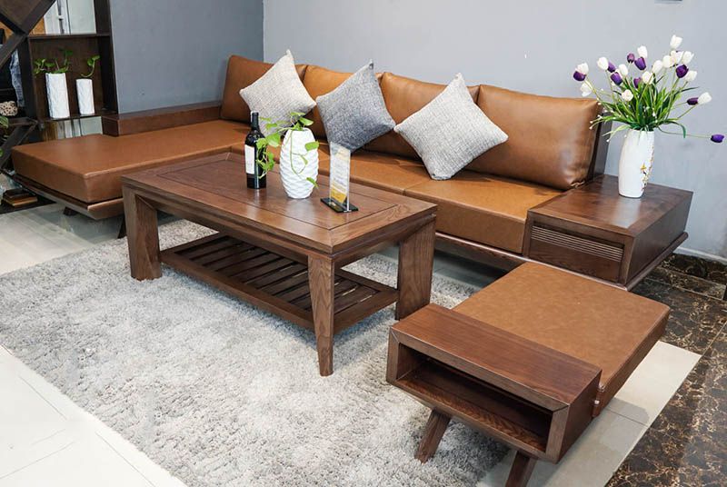 30+ Mẫu Sofa phòng khách chung cư nhỏ đẹp giá tốt 11 Mẫu sofa gỗ chung cư đẹp, cao cấp