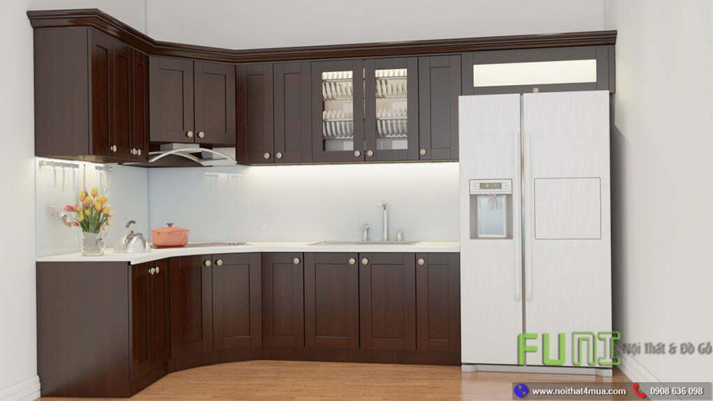 Thiết kế mẫu tủ bếp gỗ sồi mỹ đẹp, cao cấp Thiết kế mẫu tủ bếp gỗ sồi mỹ đẹp, cao cấp