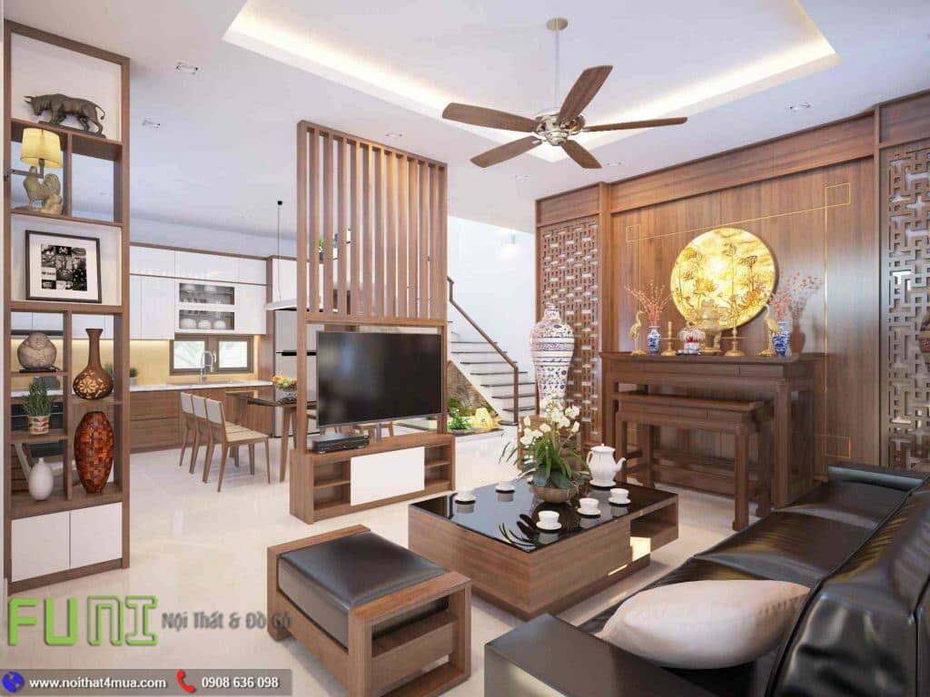 Thiết kế nhà phố đẹp full nội thất