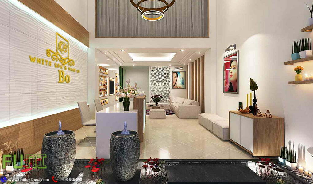 Thiết kế nội thất spa 60m2 đẹp Thiết kế nội thất spa 60m2 đẹp