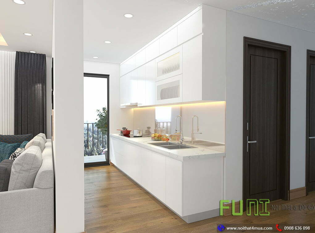 Thiết kế tủ bếp chữ i đẹp hiện đại Thiết kế tủ bếp chữ i đẹp hiện đại