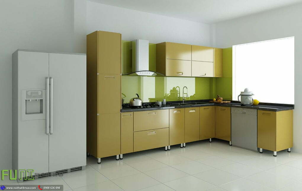 Thiết kế tủ bếp laminate an cường đẹp Thiết kế tủ bếp laminate an cường đẹp