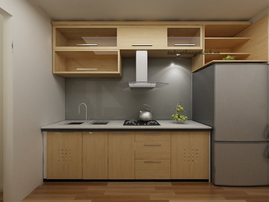 Tủ bếp gỗ xoan đào đẹp Tủ bếp gỗ xoan đào đẹp