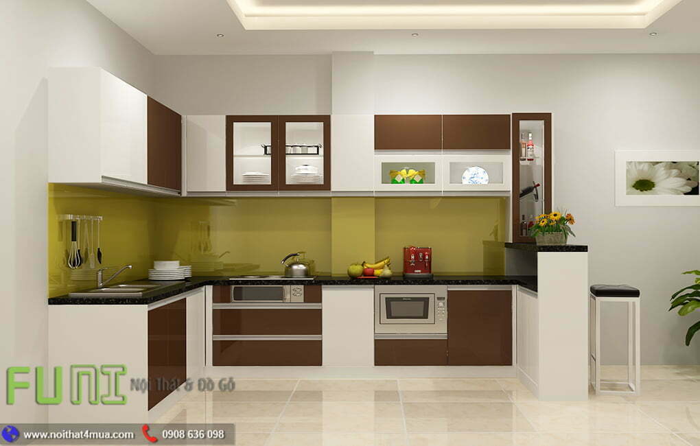 Tủ bếp acrylic an cường Tủ bếp acrylic an cường