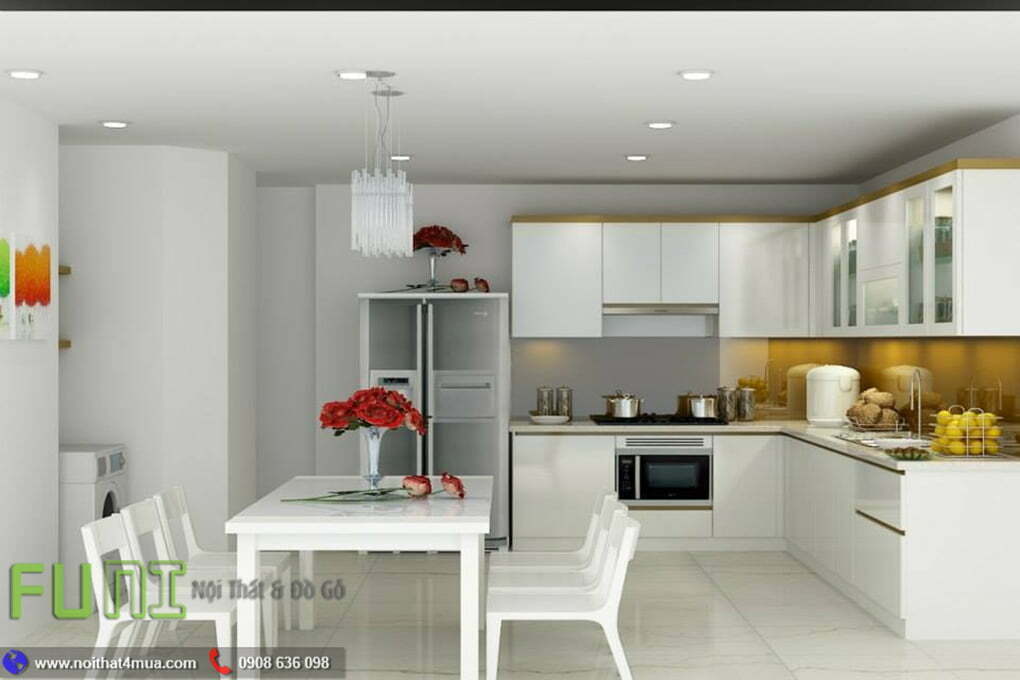 Tủ bếp hiện đại xinh giá rẻ Tủ bếp hiện đại xinh giá rẻ