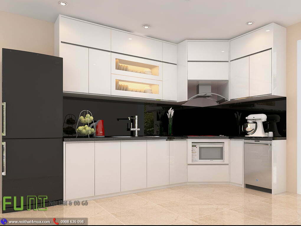Tủ bếp nhựa picomat đẹp cao cấp