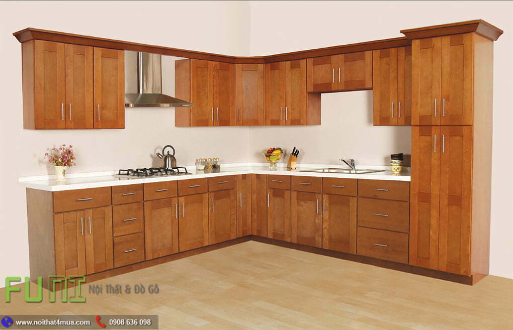 Tủ bếp xoan đào cao cấp đẹp Tủ bếp xoan đào cao cấp đẹp