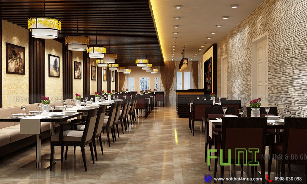 Không gian thiết kế nhà hàng thoáng mát Không gian thiết kế nhà hàng thoáng mát