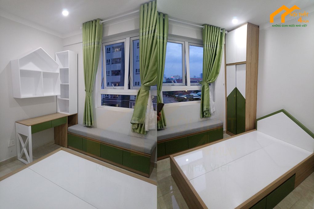 Thi công phòng ngủ chung cư đẹp