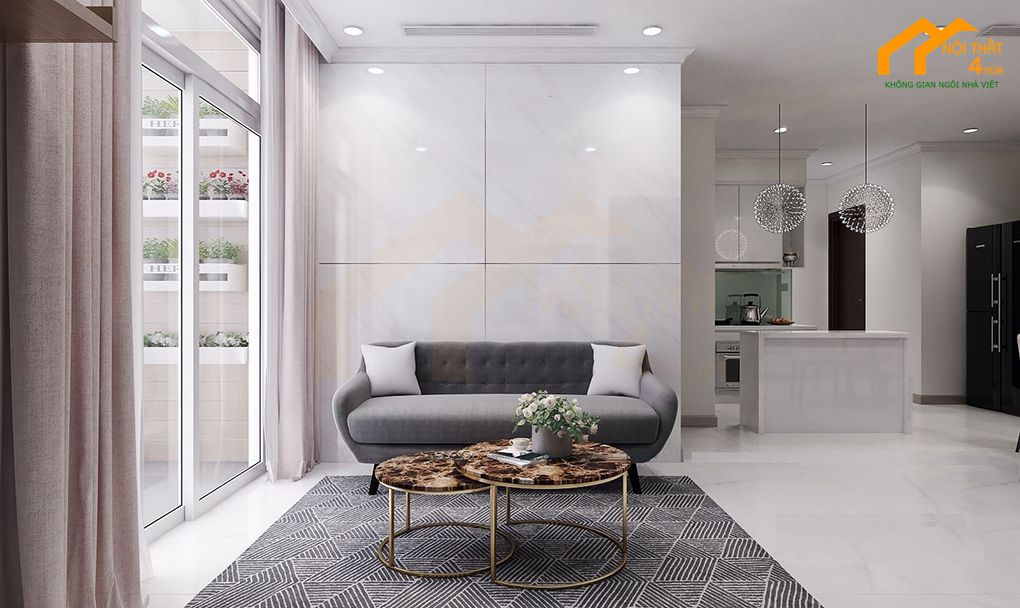 5 Mẫu thiết kế nội thất chung cư 45m2 đẹp và tiện nghi 5 Chọn phong cách thiết kế đơn giản