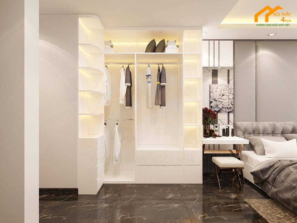 Thi công phòng ngủ tân cổ điển