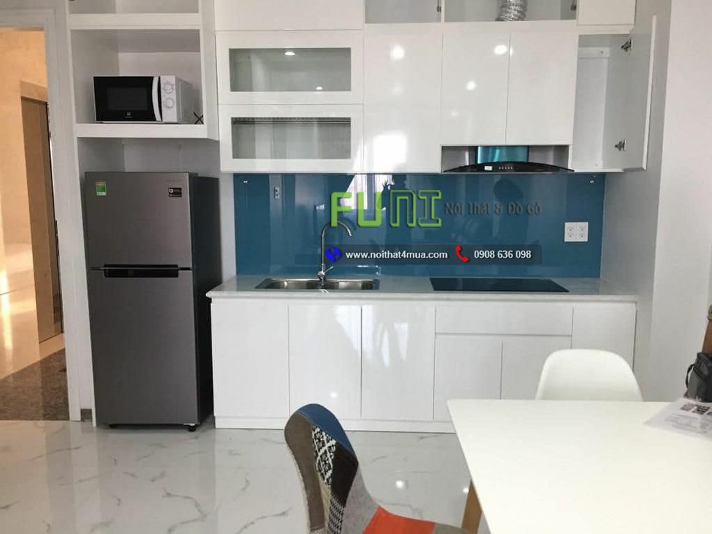 Thiết kế nội thất chung cư 45m2 - nhà bếp xinh