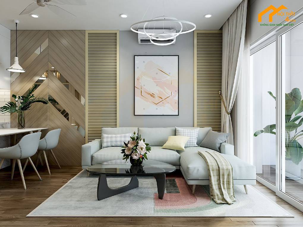 5 mẫu thiết kế nội thất chung cư 90m2 đẹp hợp xu hướng hiện nay 4 Mẫu thiết kế căn hộ chung cư kiểu đơn giản