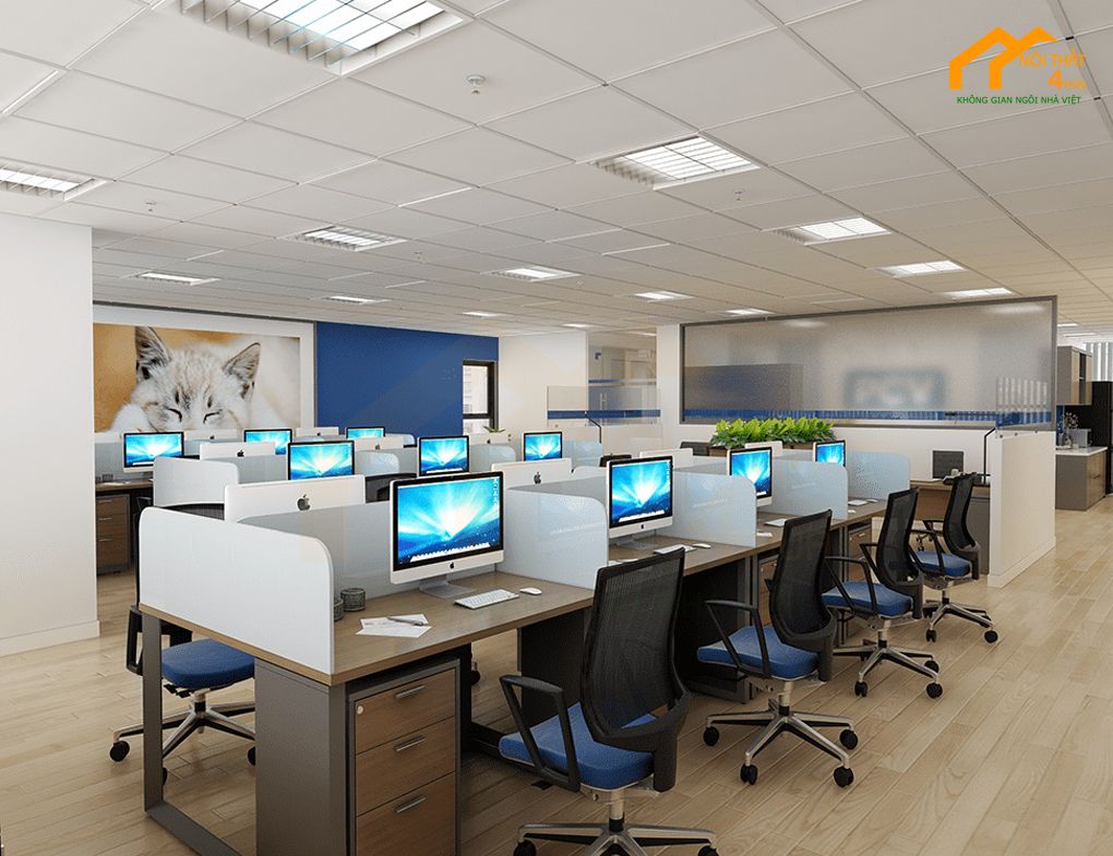 Setup văn phòng có không gian thoáng mát Setup văn phòng có không gian thoáng mát