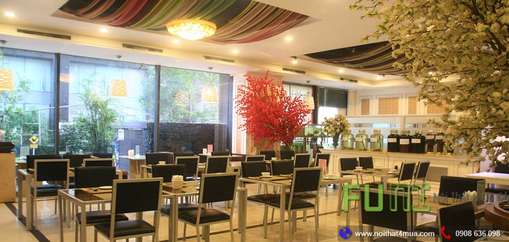 Thiết kế nội thất nhà hàng bằng gỗ giá rẻ Thiết kế nội thất nhà hàng bằng gỗ giá rẻ