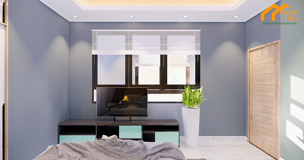 15+ Cách trang trí phòng ngủ đẹp đơn giản nhất bạn nên biết 23 Trang trí phòng ngủ bằng màu sơn tường