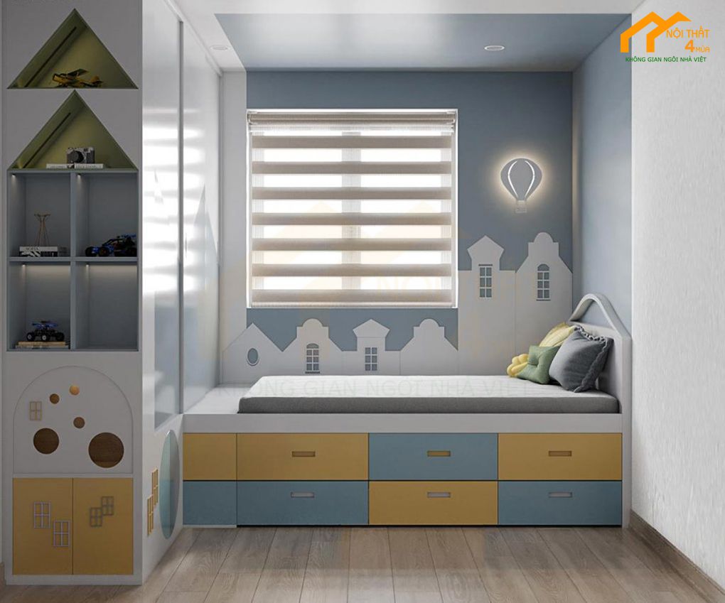 15+ Cách trang trí phòng ngủ đẹp đơn giản nhất bạn nên biết 16 Trang trí phòng ngủ với giường đa năng