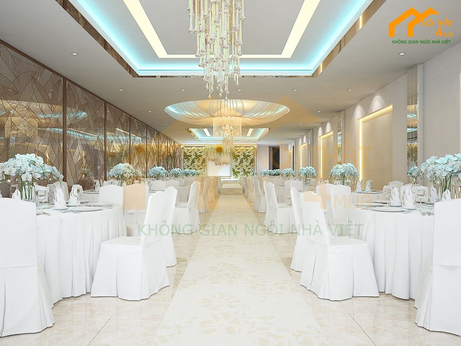 30+ Mẫu thiết kế nhà hàng tiệc cưới đẹp, sang trọng nhất 5 thiet ke nha hang tiet cuoi 16
