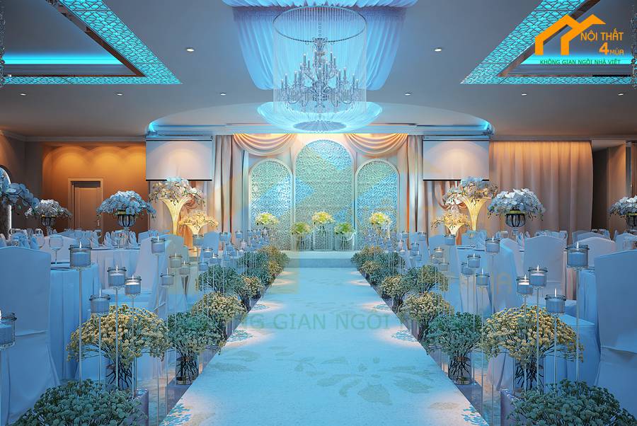 30+ Mẫu thiết kế nhà hàng tiệc cưới đẹp, sang trọng nhất 28 Mẫu nhà hàng phong cách hiện đại