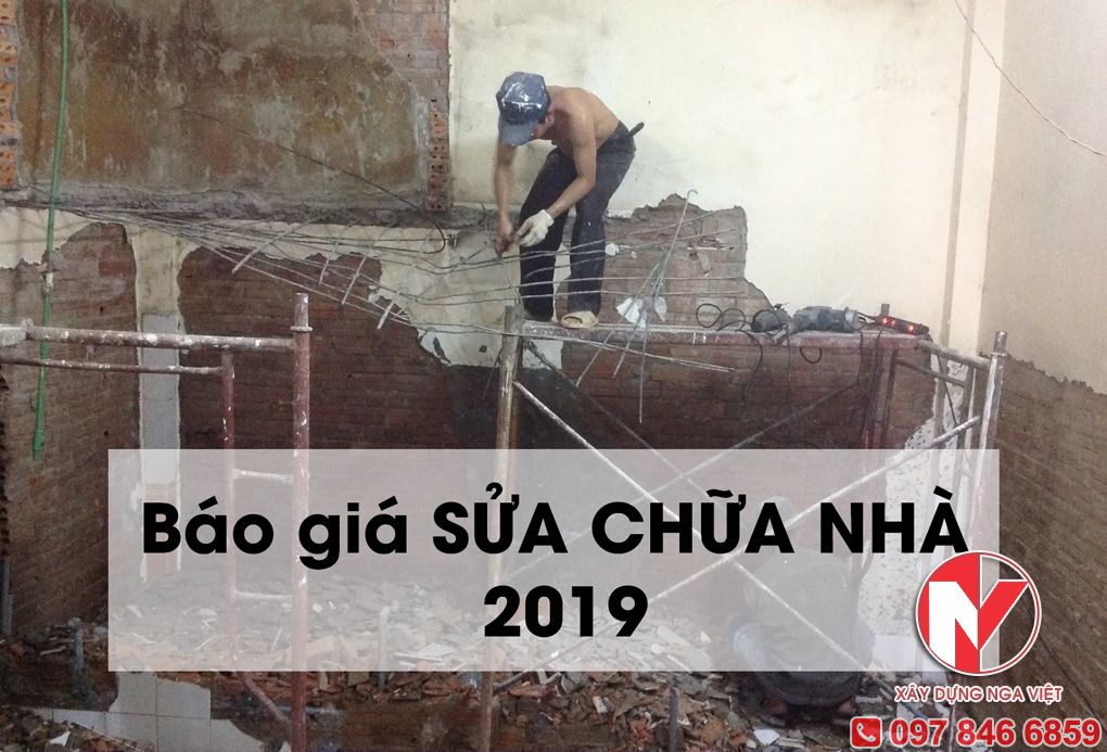 Bảng báo giá sửa chữa nhà 2023 1 BÁO GIÁ SỬA CHỮA NHÀ 2019