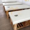 Giường spa gỗ thông ghép giá rẻ - GT03 1 Giường spa gỗ thông ghép có tủ giá rẻ