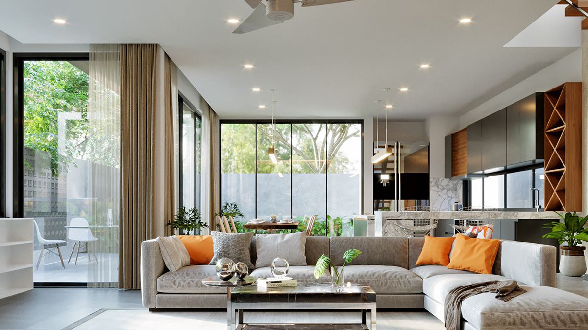 Màu Sơn kem biệt thư đẹp