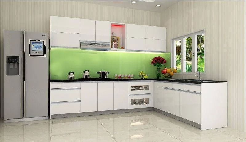 Tủ bếp có bàn thờ ống táo hương Sinh Khí Tủ bếp có bàn thờ ống táo hương Sinh Khí