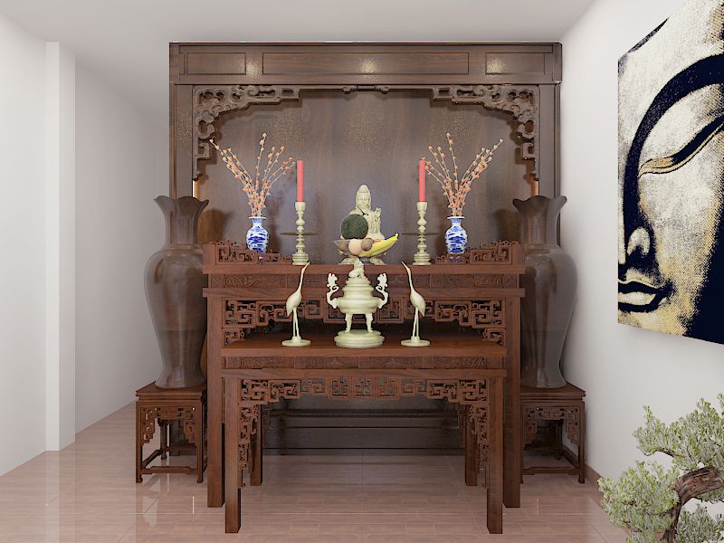 Hướng đặt bàn thờ tuổi bính thìn tốt Hướng đặt bàn thờ tuổi bính thìn tốt